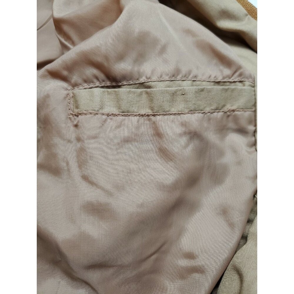 Vintage Members Only Brown Jacket By Fabil Classic Design Zip Youth Size 16 EVC - Picture 9 of 9